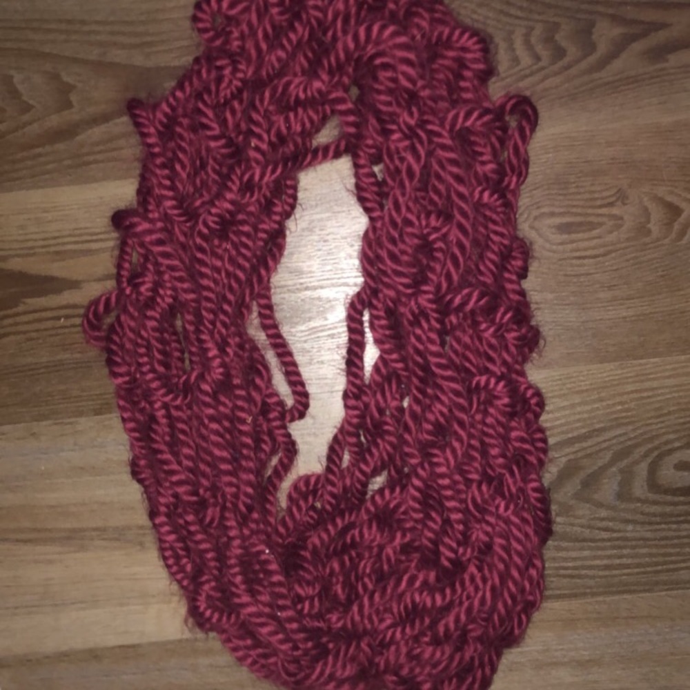 hand knit scarf